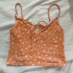 Me to We Orange Daisy Camisole